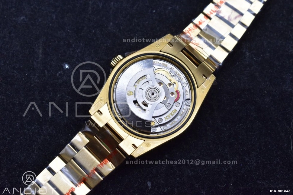 Bracelet Square Best Grey Steel QF 36 President DayDate YG on with Weight) V5 Diamond Dial Sophisticated vr3255 (Gain 698 904L Edition 0825